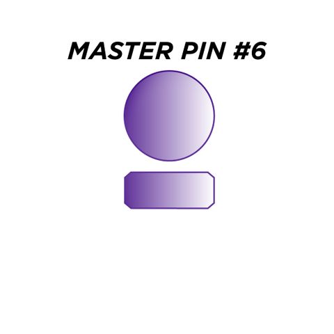 MASTER PIN #6 *PURPLE* (0.090") - Pkt of 144