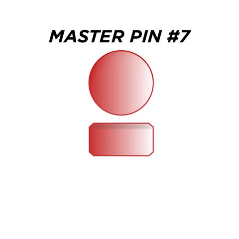 MASTER PIN #7 *RED* (0.105") - Pkt of 144