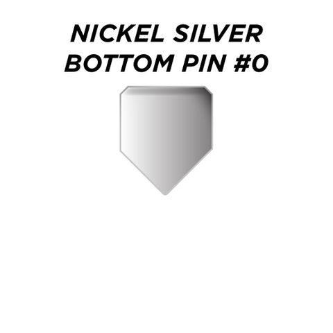 NIC. SIL. BOTTOM PIN #0 *SILVER* (0.150") - Pkt of 100