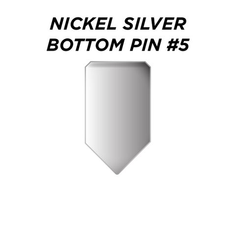 NIC. SIL. BOTTOM PIN #5 *SILVER* (0.225") - Pkt of 100