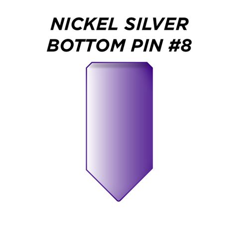 NIC. SIL. BOTTOM PIN #8 *PURPLE* (0.270") - Pkt of 100