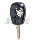 KEY SHELL - 2 Btn + Fixed Blade - Suits DACIA/RENAULT (Like: HU136)