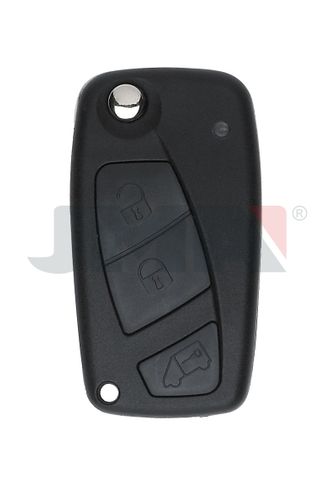 KEY SHELL - 3 Btn + FLIP Blade *Black* - Suits FIAT (Like: SIP22) - P12