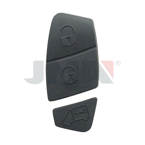 KEY SHELL - 3 Button Black (Repl. Insert) - *Black* - Suits FIAT