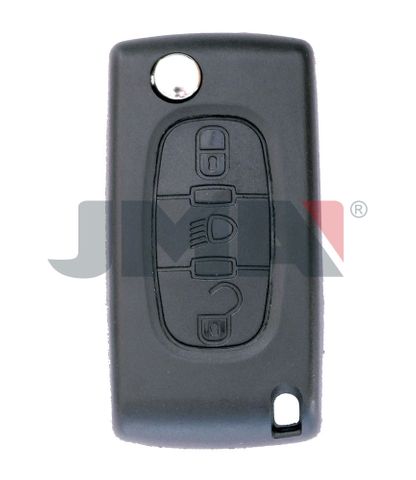 KEY SHELL - 3 Btn + FLIP Blade - Suits CITROEN/PEUGEOT (Like: VA2) - P10