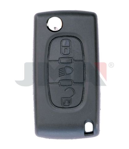 KEY SHELL - 3 Btn + FLIP Blade - Suits CITROEN/PEUGEOT (Like: VA2) - P6