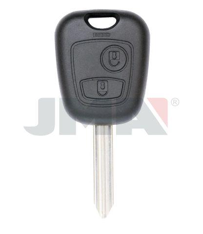 KEY SHELL - 2 Btn + Fixed Blade - Suits CITROEN/PEUGEOT  (Like: SX9)  - P4