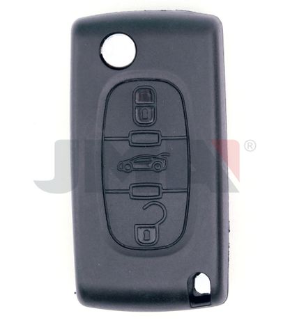 KEY SHELL - 3 Btn + FLIP Blade - Suits CITROEN/PEUGEOT (Like: HU83) - P5