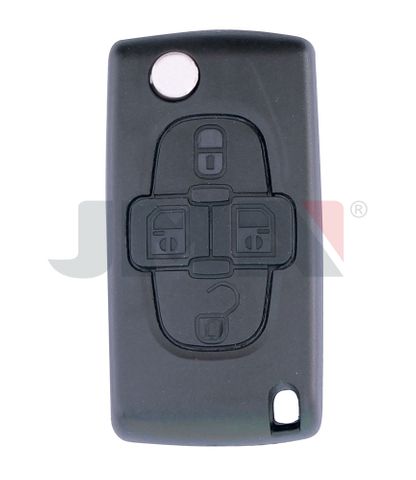 KEY SHELL - 4 Btn + FLIP Blade - Suits CITROEN (Like: HU83) - P8