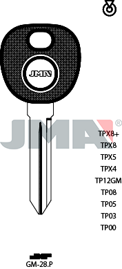 Transponder KEY - G.M.  (Like: B99-PT)