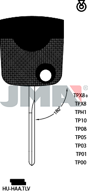 Transponder FLIP KEY - VW (Like: HU66-flip)