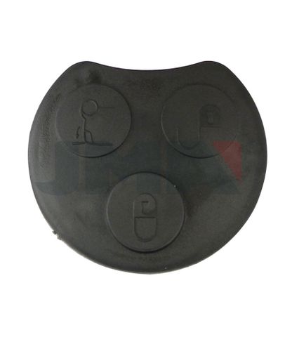 KEY SHELL - 3 Button (Repl. Insert) *Black*  - Suits SMART CAR - 03