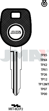 Transponder KEY - MITSUBISHI (Like: MIT11R) - P2