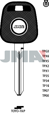 Transponder KEY - TOYOTA (Like: TOY47)