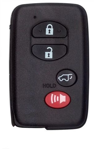 KEY SHELL -  Smart Key - Suits TOYOTA - 3-Btn+Panic (v.3) - BLACK