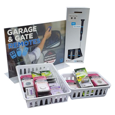 'Battery' Pkg - Batteries+ Storage Trays+ S/Drivers+ Colour Sign