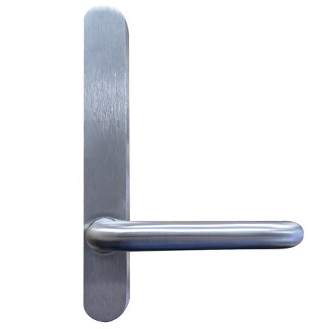 Narrow Stile - Rnd. End - EXT PLATE - LEVER ONLY