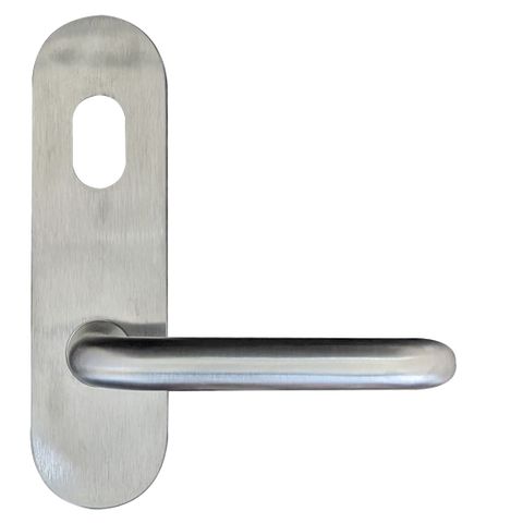 Round End - EXT PLATE - CYL HOLE & LEVER