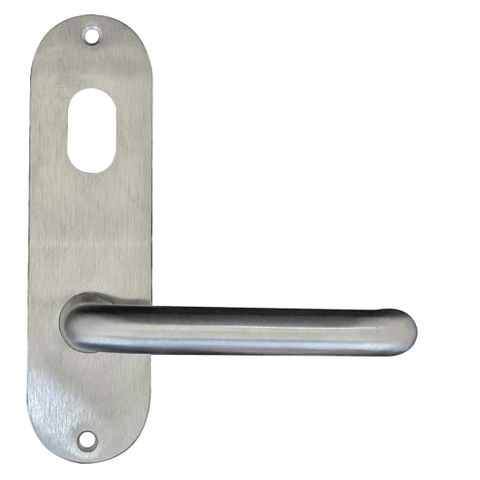 'Round End' - INT PLATE - CYL HOLE & LEVER