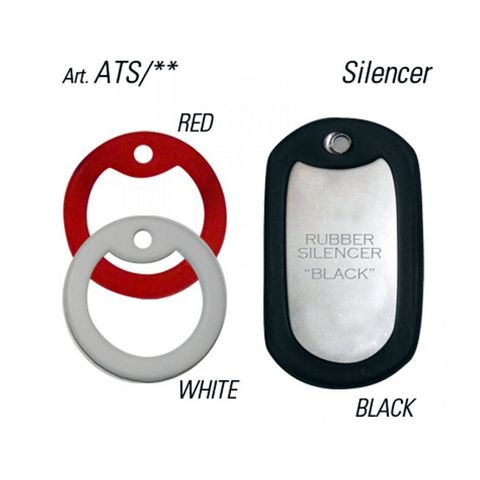 'Army Tags' Rubber SILENCER - Pkt of 10