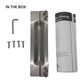 STRIKE SHIELD (BLOCKER PLATE) to suit 60mm Mortice Locks & 127mm Backset Locks *Concealed Fix* Stainless Steel