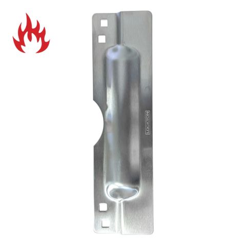 STRIKE SHIELD (Blocker Plate) to suit Locksets (Visible Fix) *Stainless Steel*