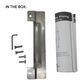 STRIKE SHIELD (BLOCKER PLATE) to suit Narrow Stile Mortice Furniture *Visible Fix* Stainless Steel