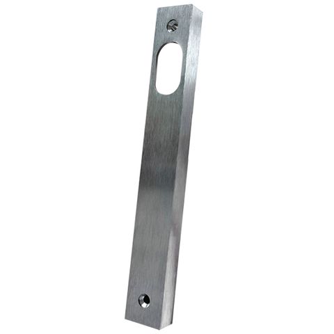 Narrow Stile -  Sq. End - INT PLATE - CYL HOLE ONLY