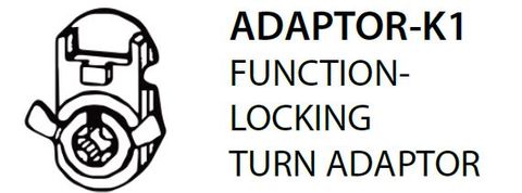 Mortice ADAPTOR K1 = Locking Turn Adaptor (PKT of 5)