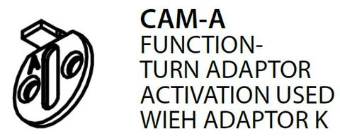 Mortice CAM-A = Turn Adaptor Activation Cam (PKT of 5) - For Use With K1 Adaptor