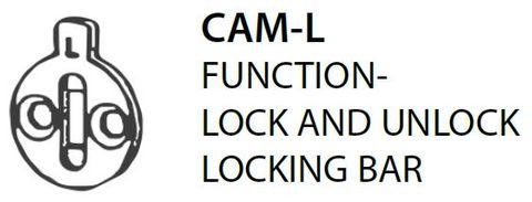 Mortice CAM-L = Lock & Unlock Locking Bar Cam (PKT of 5)