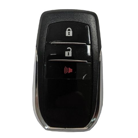 KEY SHELL - Smart Key - Suits TOYOTA -A- 2-Btn+Panic - BLACK