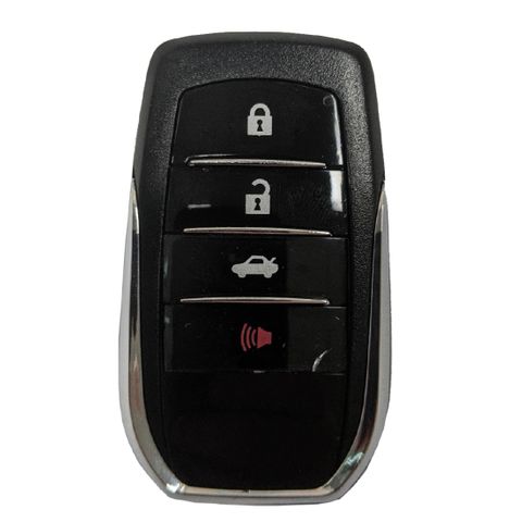 KEY SHELL - Smart Key - Suits TOYOTA -A- 3-Btn+Panic - BLACK