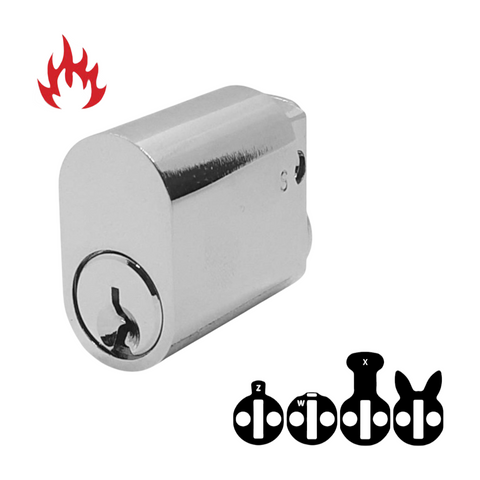 570 OVAL CYL.  (KD) *Chrome Plate*