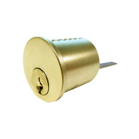 LOCK CYLINDER (201) ROUND (KD) *Polished Brass*