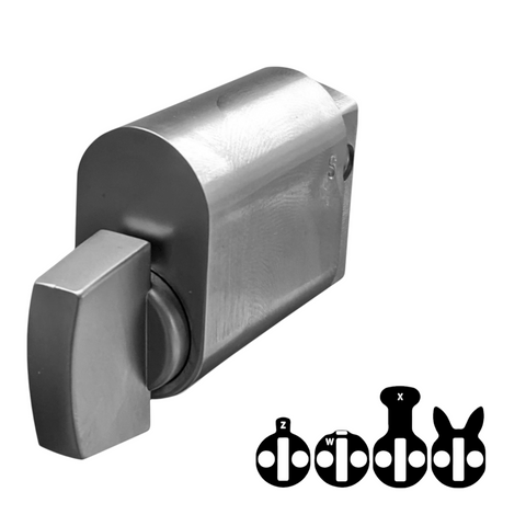 570 OVAL CYL.  (TURN SNIB) *Satin Chrome*