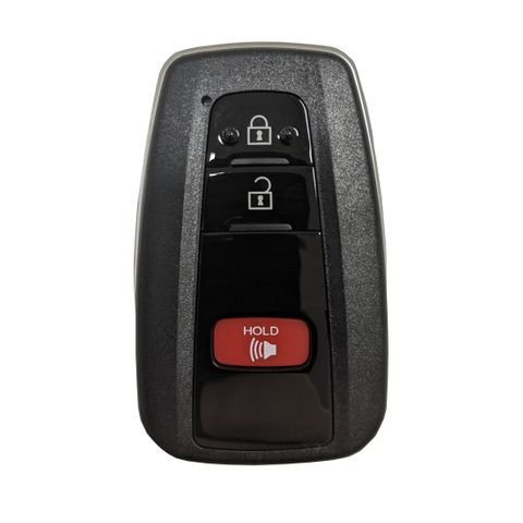 KEY SHELL -  Smart Key - Suits TOYOTA - 2-Btn+Panic - BLACK - 2