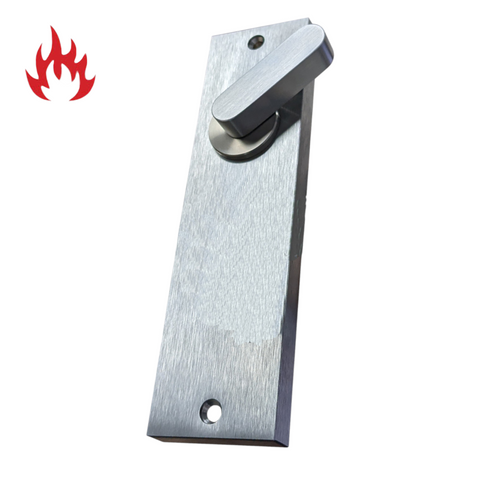 Square End' - INT PLATE - DA SNIB ONLY *Satin Chrome* - No Screw Stop on snib