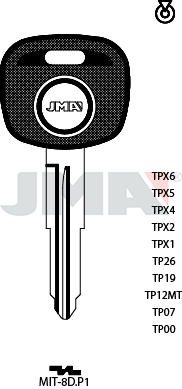 Transponder KEY - MITSUBISHI (Like: MIT11R) - P1