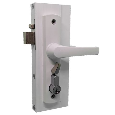 Hinged Security (Screen) Door Lock  -White