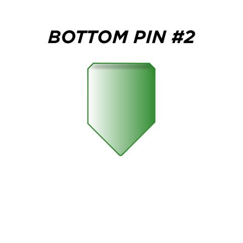 BOTTOM PIN #2 *GREEN* (0.180") - Pkt of 144