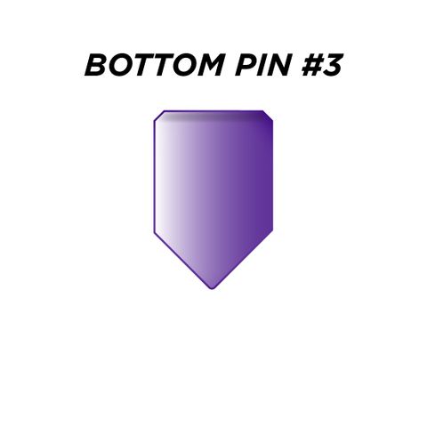 BOTTOM PIN #3 *PURPLE* (0.195") - Pkt of 144