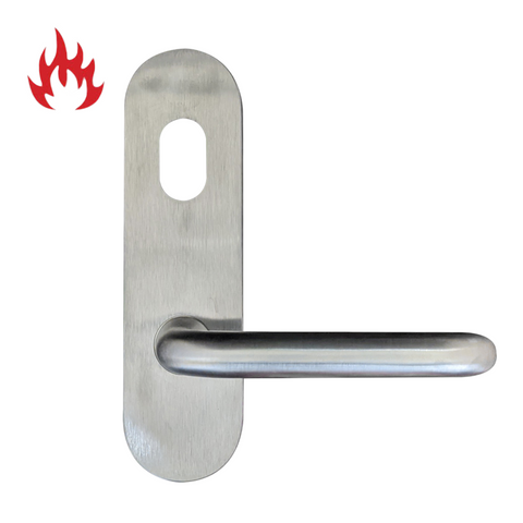 Round End - EXT PLATE - CYL HOLE & LEVER