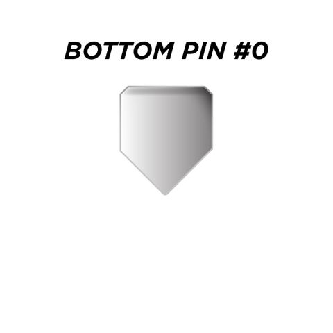 BOTTOM PIN #0 *SILVER* (0.150") - Pkt of 144