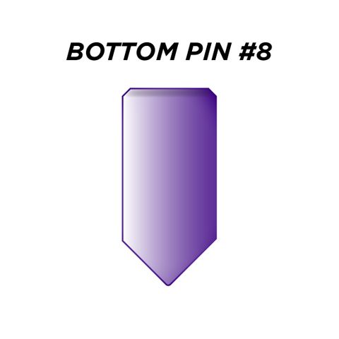 BOTTOM PIN #8 *PURPLE* (0.270") - Pkt of 144