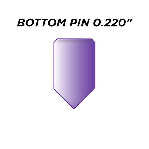 SPEC. INC. BOTTOM PIN *PURPLE* (0.220") - Pkt of 144