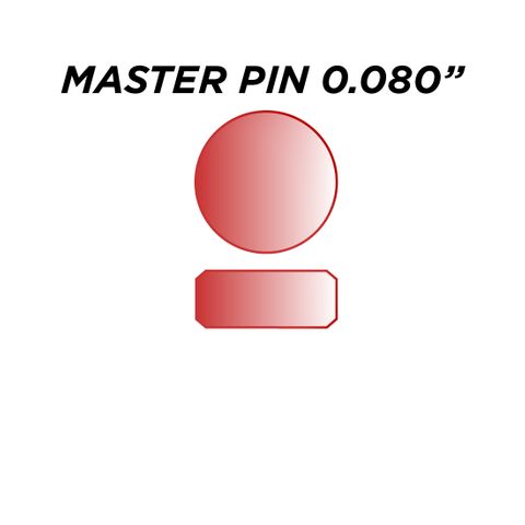 SPEC. INC. MASTER PIN *RED* (0.080") - Pkt of 144