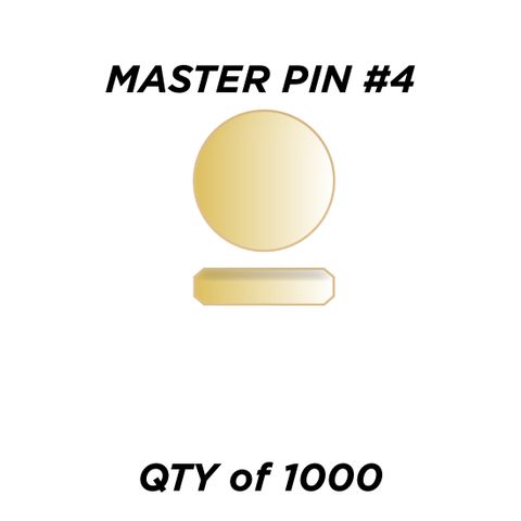 MASTER PIN #4 *GOLD* (0.060") - QTY of 1000