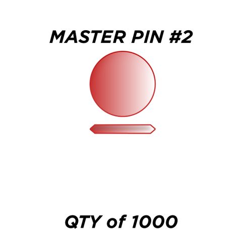 MASTER PIN #2 *RED* (0.030") - QTY of 1000