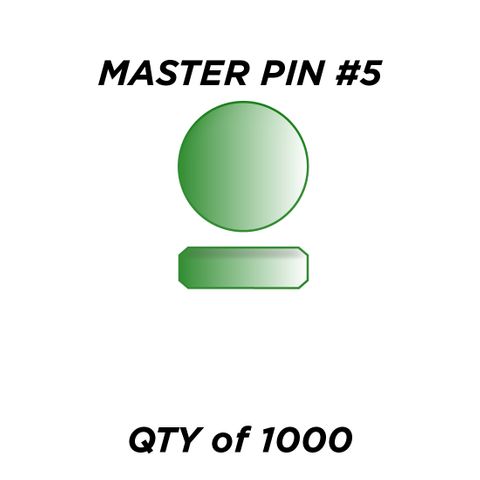 MASTER PIN #5 *GREEN* (0.075") - QTY of 1000